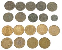 NINETEEN JERSEY & GUERSEY COINS 1861-1945