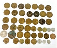 LARGE LOT ENGLISH COINS 1797-1949