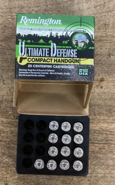 Partial box of 380 auto ammo