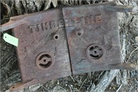 12" TIMBERLINE CAST IRON FIREPLACE DOORS