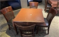 4 top table with 4 chairs