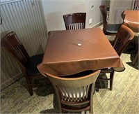 4 top table with 4 chairs