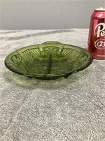 Green Divided Candy Dish
