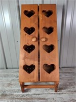 Heart display cabinet 28" tall 11” wide