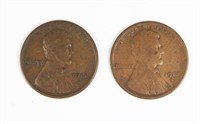 1912-S AND 1914-S LINCOLN CENTS