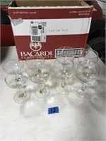 stemware 8 glasses, 8 wine glasses