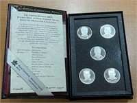 2001 -5 Coin Set Hocky Hall of Fame Medallions