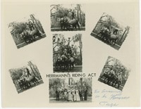 8x10 Herrmann's riding act collage