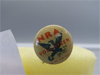 Vintage NRA Volunteer, We Do Our Part Button