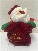 2008 Playful Plush Santa With Bag