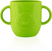 Baby Toddler Cup, Open Silicone Cup w/Dual Handles