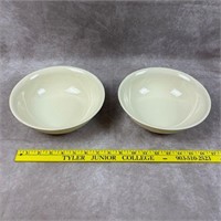 2 White Ceramic Bowls