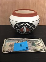 Vintage Native American Acama Pottery Pot