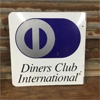 Diners Club Double Sided Flange Sign