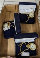 GOLD TONE CHAIN WITH PENDANT WATCHES