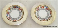Pair of Garrard & Co Silver Dishes/Spode Coasters