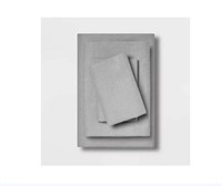 Twin-Twin XL Easy Care Solid Sheet Set Light Gray