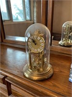 Antique German Glass Dome Clock
