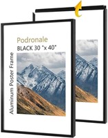 30x40 Inch Poster Frame, Plexiglass, Set Of 2