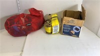Tow and ratchet straps and 27 step flashings lot