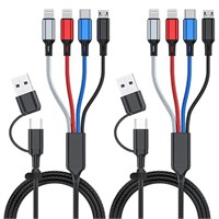 6 in 1 Multi Charging Cable 2Pack-6FT Multi USB