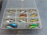 assortment of fishing lures #8 shad raps