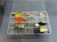 assortment of fishing lures
