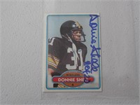 DONNIE SHELL SIGNED SPORTS CARD WITH JSA COA