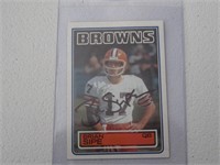 BRIAN SIPE SIGNED SPORTS CARD WITH JSA COA BROWNS