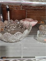 Glass bowls,cups, china plates
