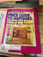 3 boxes of books and antiques guides