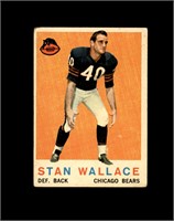 1959 Topps #159 Stan Wallace VG to VG-EX+
