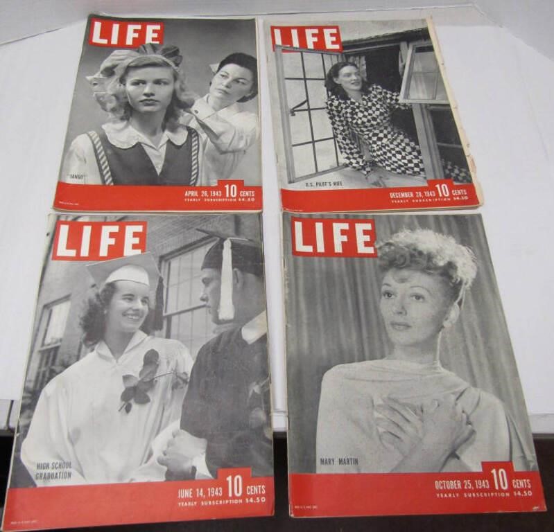 (4) 1943 LIFE Magazine's