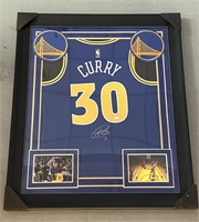 Steph Curry Autographed Framed Jersey