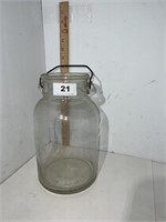 One gallon glass jar NO LABEL