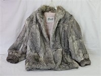 Berman's Natural Rabbit Fur Coat, size L