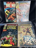 4 VTG Comics-Batman, Warlord, Triple Action, Loser