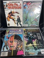 4 VTG Comics-Kitty, Marvel, Wolverine, Morbius