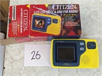 Citizen LCD Color TV and Radio