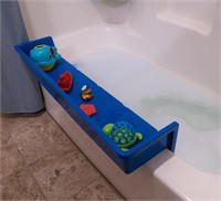 Tub Topper Bathtub Splash Guard Play Shelf ( grey