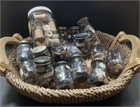 Basket of Buttons and Spools