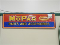 Tin MoPar Parts & Accessories Sign (35x10)