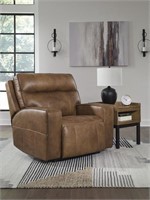 Ashley Game Plan 100% Leather Power Recliner