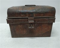 very old copper box