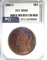 1880-O Morgan MS65 LISTS $15000