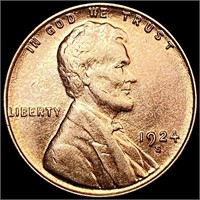 1924-S Wheat Cent CLOSELY UNCIRCULATED