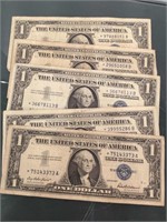 5 Star Note $1 Silver Certificates 1957