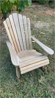 Wooden Adirondack chair
