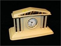 Alarm clock in column case, 4.5" H, 8" W