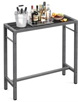 Mr IRONSTONE Outdoor Bar Table 39'' Patio Table